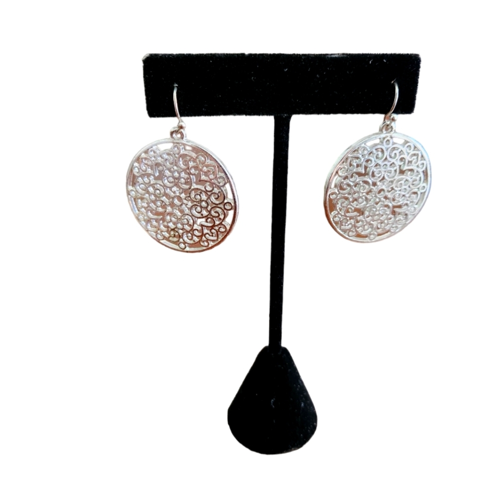 Mandala Large Earrings stainless steel tarnish-free Hypoallergenic light-weight